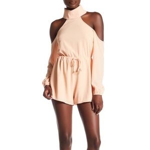 REVERSE  short & sweet cold shoulder romper SZ L